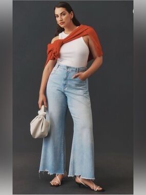 ✨Pilcro (EUC) The Adi Regenerative Cotton Mid-Rise
Flare Jeans Size 26✨